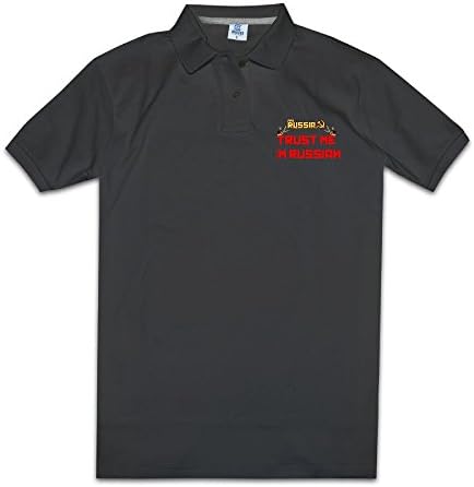 PUNG Men's FPS Russia Professional Russian Polo Shirt Black L Apparel