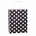 BagDream Gift Bags 25Pcs 8x4.75x10.5 Inches Shopping Bags, Paper Bags, Kraft Bags, Retail Bags, Holiday Party Bags, Black Dot Paper Bags with Handles, Black Gift Bags