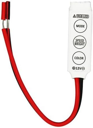 MuchBuy Mini Controller Dimmer 3 Keys for RGB LED Strip Light