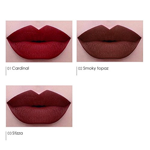 lip gloss,BeautyVan FOCALLURE Long-lasting Red Velvet Matte Color Pencil Lipstick Crayon Makeup Set (A)