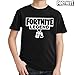 fresh tees Fortnite Legend Gaming Youth T- Shirt (Medium 6/8 Yrs, Black)