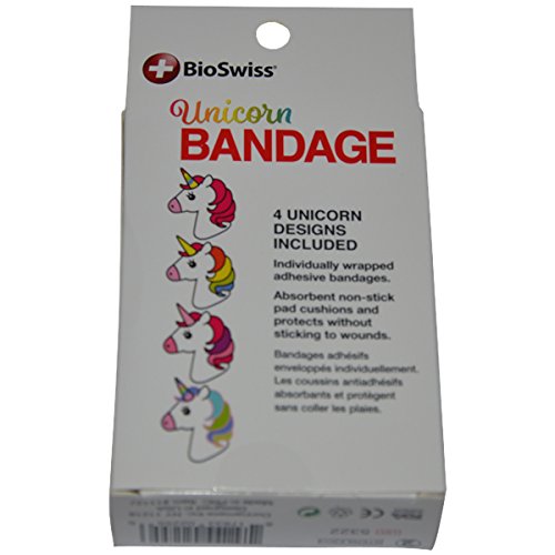 BioSwiss Novelty Bandages Self-Adhesive Funny First Aid, Novelty Gag Gift (24pc) (Unicorn) - //coolthings.us
