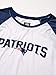 Ultra Game NFL mens Raglan Baseball 3/4 Long Sleeve T-Shirt