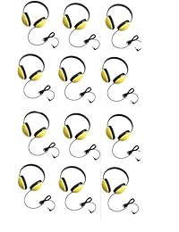 Califone 2800 yl escuchar Primeros Auriculares estéreo, Amarillo Amarillo