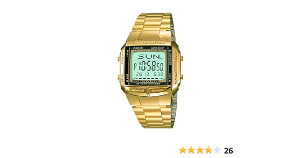 Casio Men's 35mm DB360G 9A Stainless Steel Watch Gold : Amazon.com.au:  Clothing, Shoes \u0026 Accessories