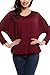 Zeagoo Batwing Sleeve Blouse Banded Bottom Dolman Top Long Sleeve Shirt V Neck Loose Fitted Tunic