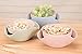 DEEBF Separable Double Dish Bowl and Snack Serving Bowl for Pistachios, Peanuts,Cherries, Nuts, Fruits, Candies, Snacks disc，Double Dish Nut Bowl with Shell Storage