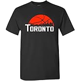 Xtreme Apparrel Team Cityscape Skyline Men's T-Shirt for Basketball Fans