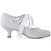 ELEGANTPARK Lace Wedding Shoes Closed Toe Bridal Shoes Women Mary Jane Low Heels Pumps Wedding Dress Shoes