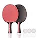 Jebor Professional Ping Pong Paddle & Table Tennis Set - Pack of 4 Premium Rackets - Ideal for Games - 2 or 4 Players Table Tennis Racket Table Tennis Paddles