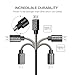 8 Inch Short Micro USB Charger Cable, Puridea [ 5 Pack ] Fast Charging Micro USB Cord, High Speed USB 2.0 Sync Data Cable for Samsung, HTC, Motorola, Nokia, Kindle, MP3, Tablet and More