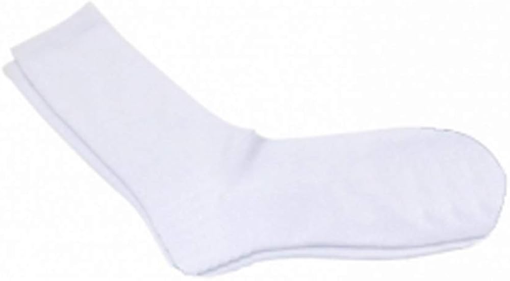 Blank All White Sublimation Socks for Men 45cm Polyester and Cotton