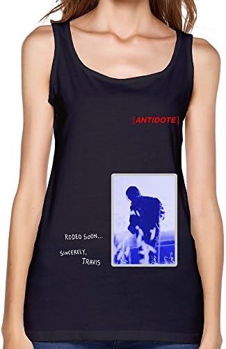 RZF Top Women's Wpid Travis Scott Antidote Tank Tops Size M Black