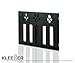 Kleeger Freestanding Folding Dog Gate - For Small Pets. [Paw Deco'r Decorative Design].No Tools Required (Black)