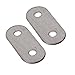 RDEXP 10pcs Stainless Steel Flat Corner Brace Brackets Mending Plates Repair Fixing Joining
