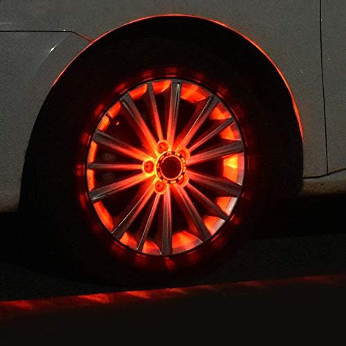車のホイール用ledライト 4つのモードソーラーカーホイールタイヤハブライトホットホイール Rgb点滅カラフルなエクステリアライト 安全警告灯 4個 激安 超特価 車のタイヤ装飾用