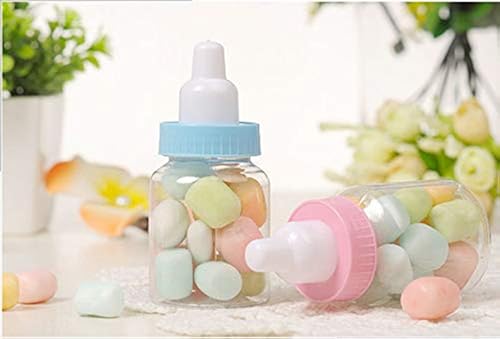 Colorsheng Baby Bottle Shower Favor, Mini Plastic Candy