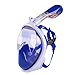 AQUA A DIVE SPORTS Snorkel Mask, Full Face Diving Mask, Panoramic Seaview 180° Scuba Mask Anti-Fog Anti-Leak Snorkeling Technology, See More Water World Larger Viewing Area