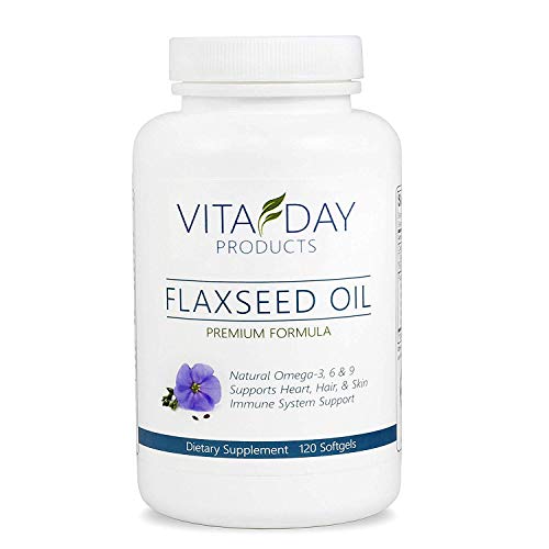 ORGANIC Premium Flaxseed Oil Capsules Flax Seed For Healthy Heart