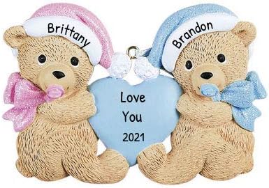 twins first christmas ornament 2018