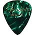 Fender 351 Shape Premium Celluloid Medium Plettri Green Moto 12pz