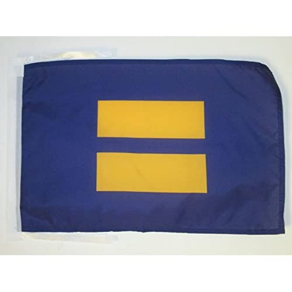 AZ FLAG - Equality Flag - 18'' x 12'' - 100% Polyester Human Rights Small Banner with Two Cords - Fade Resistant - Vivid Colors - 18x12 in - 45x30 Cm