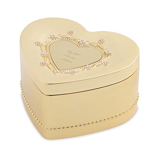 Things Remembered Personalized Gold Diana Heart Keepsake Box with Engraving Included Pricepulse