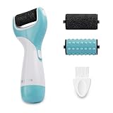 Electronic Foot File Professional Pedicure Tools Foot Care Callus Remover for Dead Hard Cracked Skin on Feet Include 2 Mineral Pumice Stone Rollers and Massage Roller Head