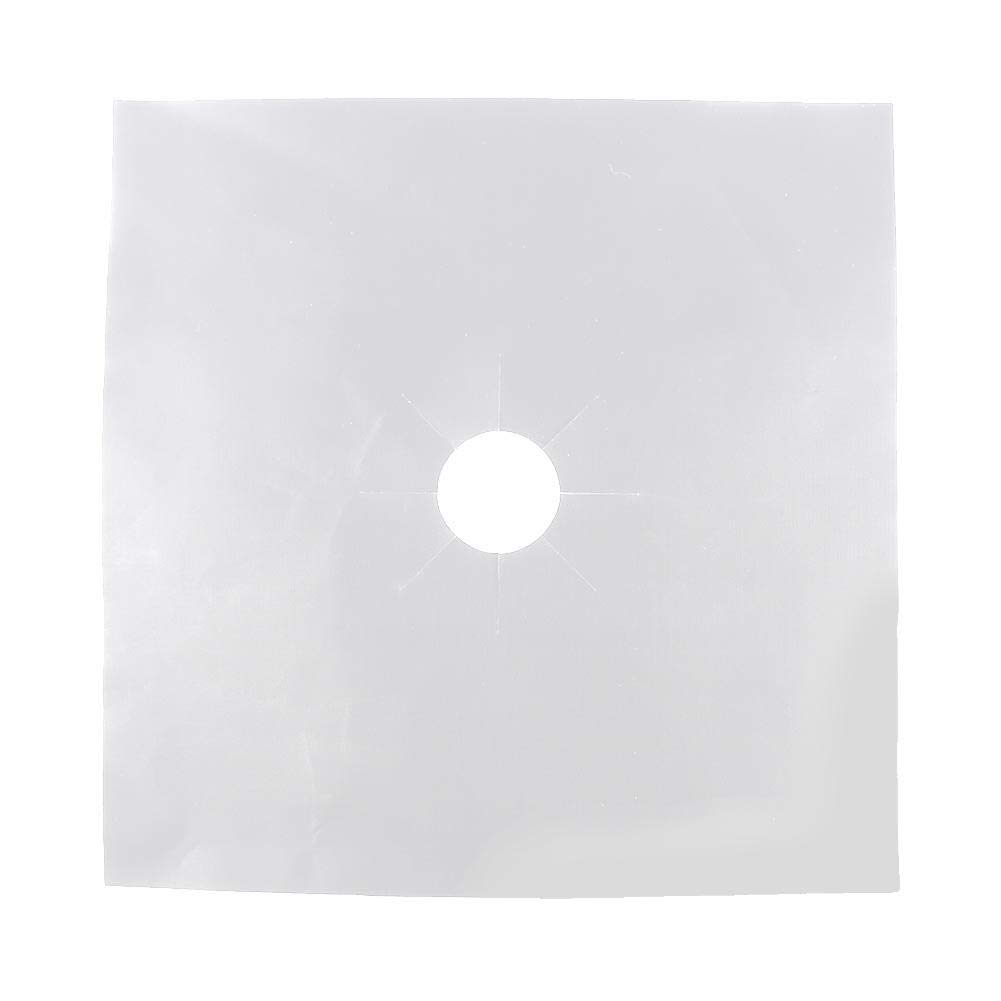 6 Pack Gas Stove Burner Covers Reusable Fiberglass Gas Stove Protector Non Stick Gas Stove Burner Liners, Gas Range Protectors Protective Mat Pad Kitchen Tool(Silver)