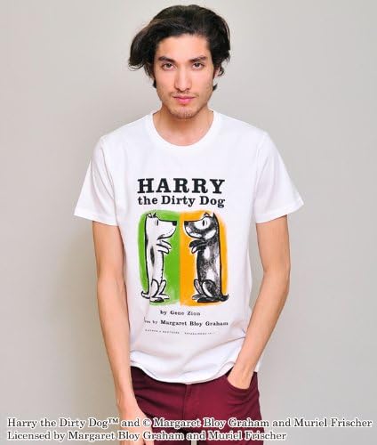 Amazon Co Jp グラニフ Graniph コラボレーション ｔシャツ どろんこ ハリー ブックカバー ホワイト 10 Xl G100 G107 服 ファッション小物