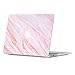GMYLE MacBook Air 13 Inch Case A1466 A1369 Old Version 2010 2017, Hard Shell Plastic Matte Snap On Cover (Pink Marble Stone)