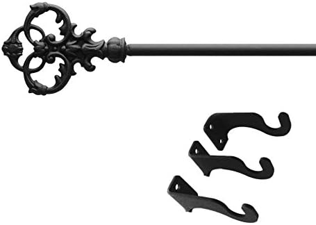 Amazon Com Iron Victorian Curtain Rod Curtain Adjustable