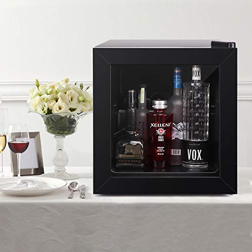 Northair Compact Mini Freezer with Glass Display Door 1.1 Cu Ft with