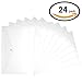 Plastic Envelopes with Snap Closure - 24Pack Clear Poly Envelopes Folders Plastic Folders Premium Quality Document Folder A4