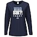 Dallas Football Fans. Who Dak?! Navy Ladies Long Sleeve T-Shirt (Sm-2X)