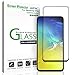 amFilm Glass Screen Protector for Galaxy S10e, Tempered Glass, Full Screen Adhesive, with Easy Installation Tray (Black)