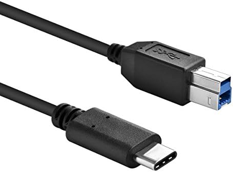 USB Type C Cable, USB Type C to USB 3.0 Standard Type B Male Data Cable-（3.3feet）for USB HUB /USB Cardreader/ Printer/ Scanner connected with Type C USB Devices (Black)