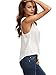 Verdusa Women's Deep V Neck Cut Out Back Sleeveless Blouse Tank Top White Large