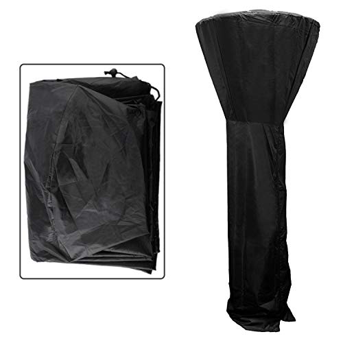 Gekufa Standup Patio Heater Cover for Round Dome Heaters, Outdoor Waterproof Heater Cover, Black, 34" D x 87" H - Thumbnail 6