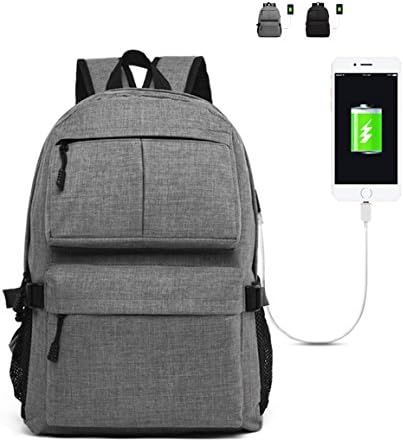 Createreedo 15.6" backpack with usb charging port anti-theft dual zippers travel backpack college bookbag