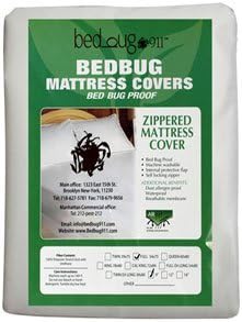 BEDBUG 911 Hygea Natural Full Size Bed Bug Mattress Cover or Box Spring Cover | VINYL | 100% Waterproof Mattress Protector - Dust Mite &amp; Allergen Proof 100% Tear Free Vinyl - Box Spring Recommended.