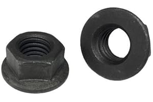 BOLTSANDNUTS.COM (25) 5/16-18 Hex Flange Nuts Grade 8 Phos & Oil