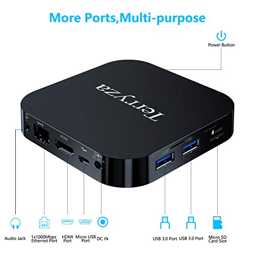 Mini PC Windows 10 Pro OS(64 Bits) with Intel Atom X5-Z8350 Processor HD Graphics 4GB RAM + 64GB Storage, Fanless Mini Desktop Computer with Dual Band WiFi AC/Bluetooth 4.2,Ethernet and HDMI Port