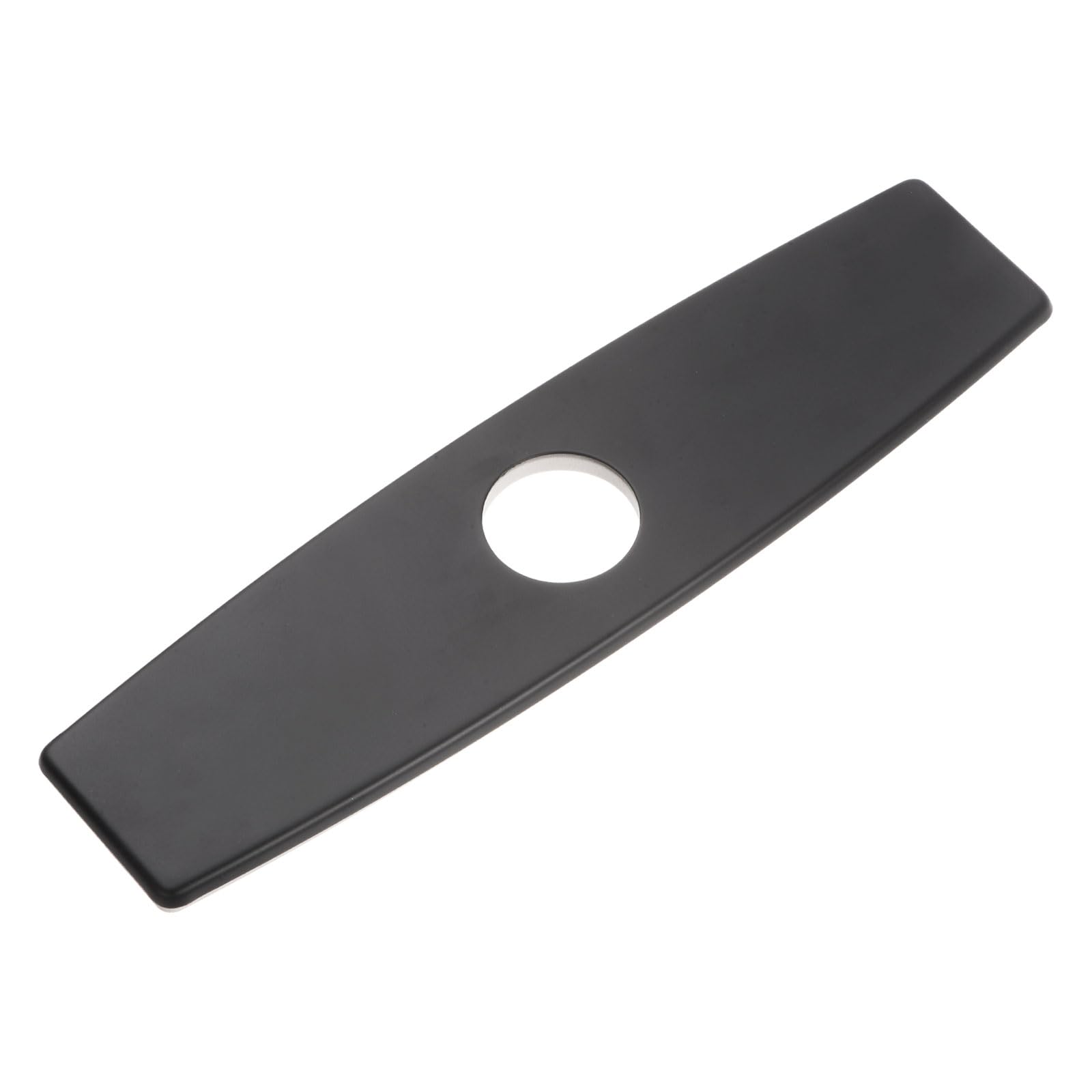 uxcell 10 Inch Hole Cover Deck Plate Escutcheon, Stainless Steel Sink Cover Plate for Bathroom or Kitchen Sink Faucet, Brushed Black