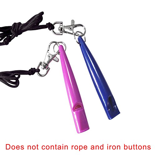 GEZICHTA Plastic Pet Dogs Interactive Training Whistle Ultrasonic Dogs Stop Bark Flutes Puppy Eating Pee Guiding Tool(8cm,Light Blue)