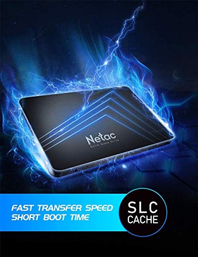 Netac 500GB 2.5 Inch SATA III 6Gb/s Internal SSD, 3D NAND Internal Solid State Drive, Read Speeds up to 530MB/s