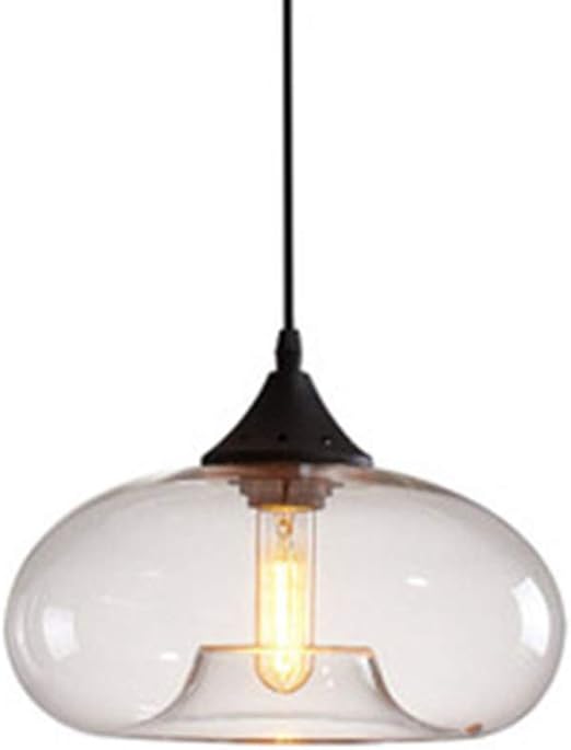 Amazon 億兆堂 1灯用ガラスペンダントライト E26口金 工事不要 Led対応 北欧 照明器具 天井照明 おしゃれ 059 透明 引掛けシーリング式 億兆堂 ホーム キッチン