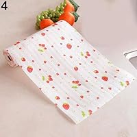 helegeSONG Washable 300cm Cute Polka Dots Shelf Paper Cabinet Drawer Liner Kitchen Table Mat - Strawberry#