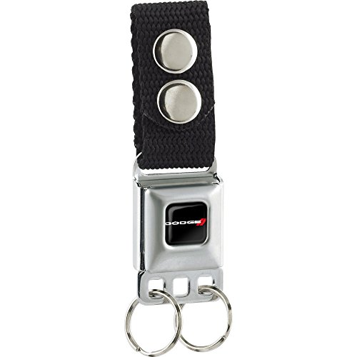 Buckle-Down Keychain - Dodge Red Rhombus Full Color Black/white/red Accessory, -Multi-Colored, One Size