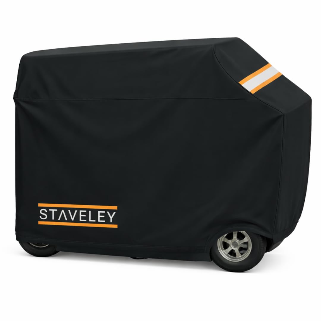 Staveley XXL Mobility Scooter Cover | Waterproof Outdoor Storage Protection for Scooters All-Season Use and Long-Lasting Material Black 190cm x 117cm x 72cm